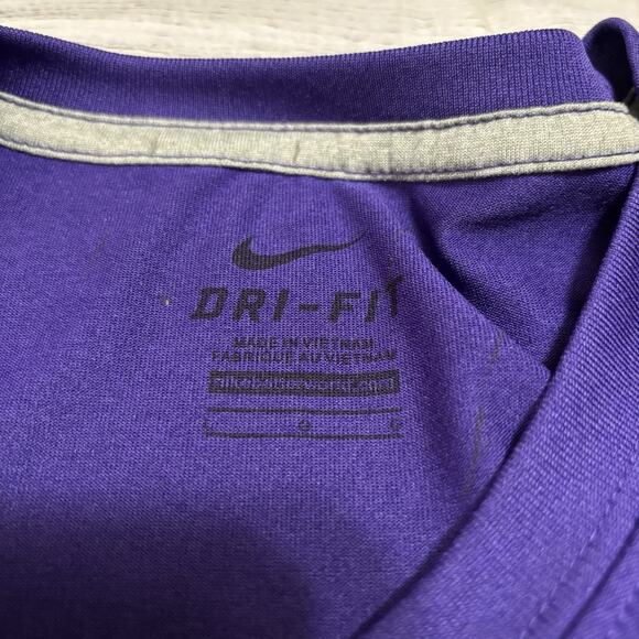 Nike Dri Fit LSU Tigers Mens Size Large T-Shirt Gym Trainer Active - Picture 7 of 8